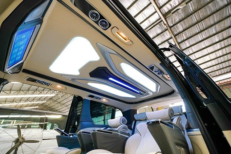 Benz van interior lighting ceiling installation renderings 1