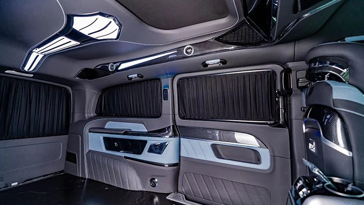 Benz van interior lighting ceiling installation renderings 3