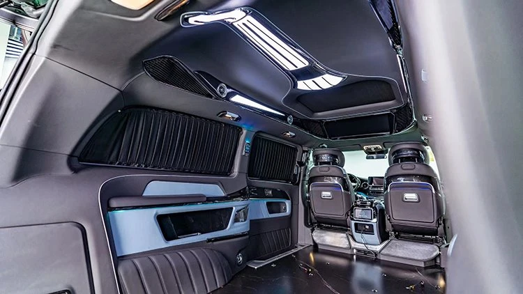 Benz van interior lighting ceiling installation renderings 5