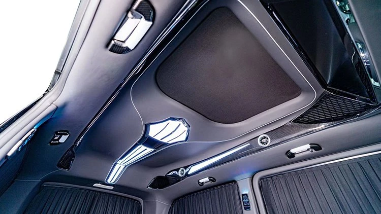 Benz van interior lighting ceiling installation renderings 4
