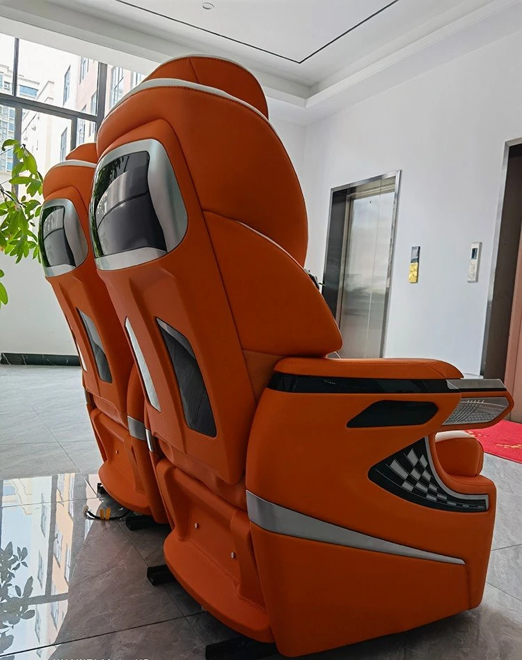 Photo of the back of a limo van seat