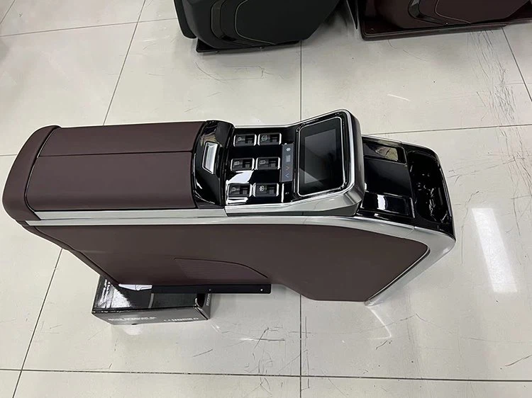 Car rear seat split armrest box with compressor refrigerator