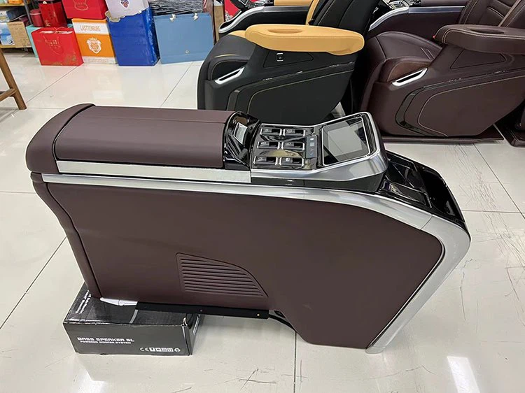 Car rear seat split armrest box