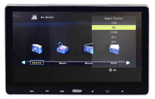 headrest tv for car