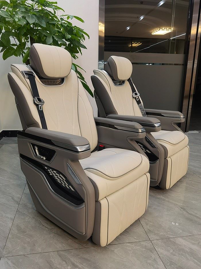 Luxury van seat with comfort system