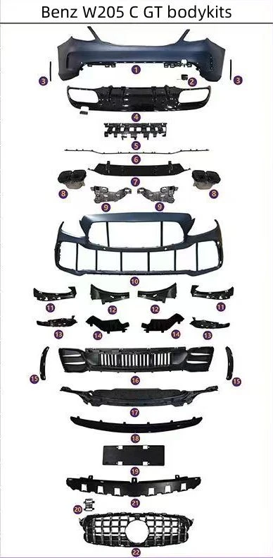Benz W205 C GT bodykits 1