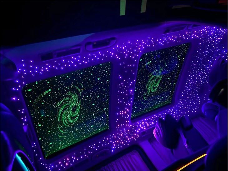 Panoramic skylight sky film fit for car roof interior atmosphere light ceiling sunroof starry sky film