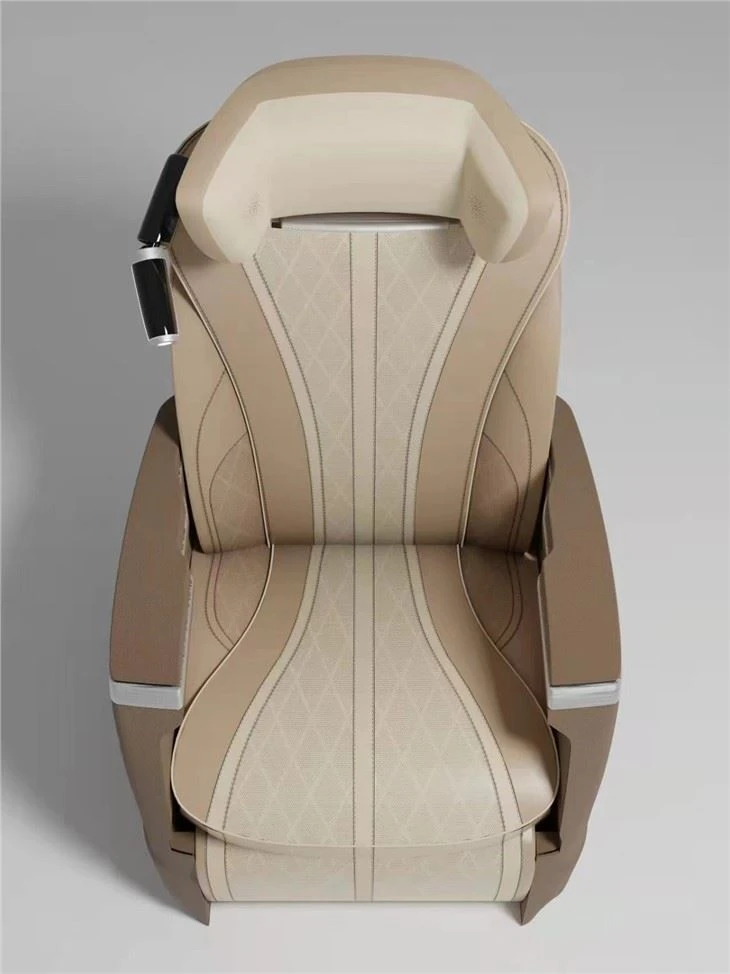 Illuminated van seat next to headrest 1