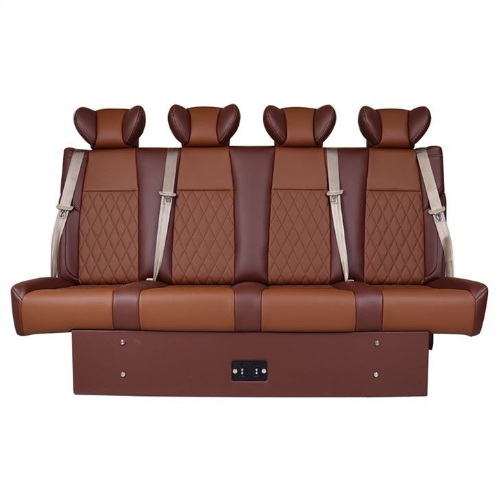 Toyota Hiace rear four-person brown sofa seat