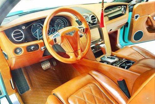 How is the color change of high-end car interiors carried out?