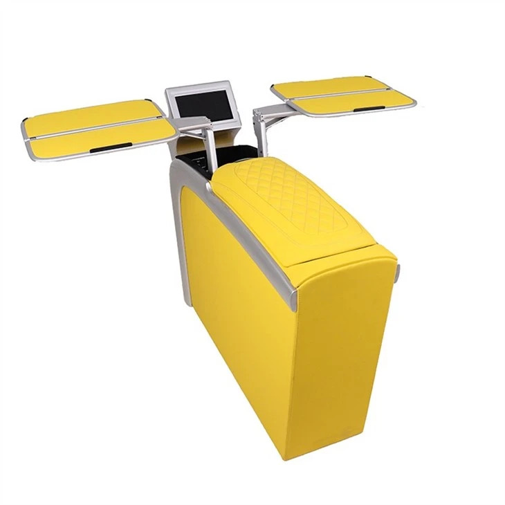 Multifunctional armrest table with hidden folding table 3