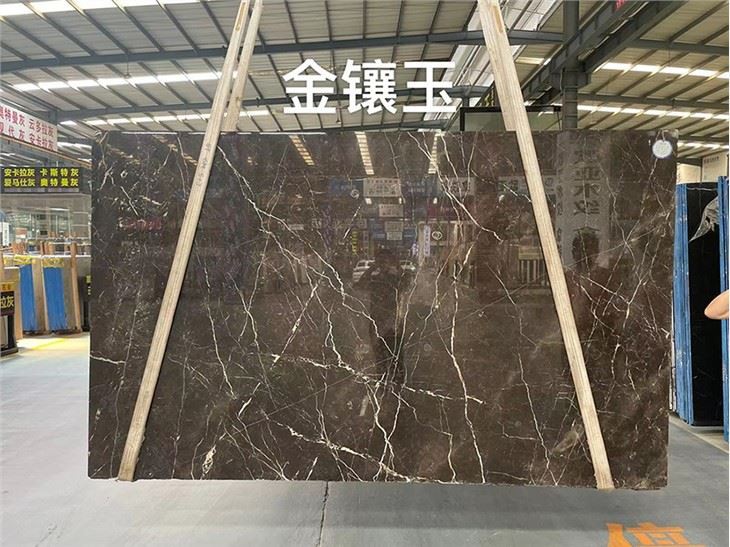 Brown Natural Marble Van Floor