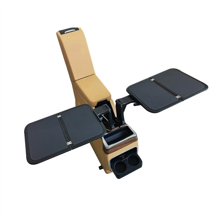 Rear Seat Adjustable Table Armrest Drink Holder