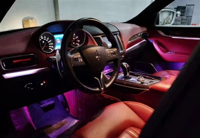 Maserati Levante Refits 64-color Ambience Lights To Enrich The Interior Value.