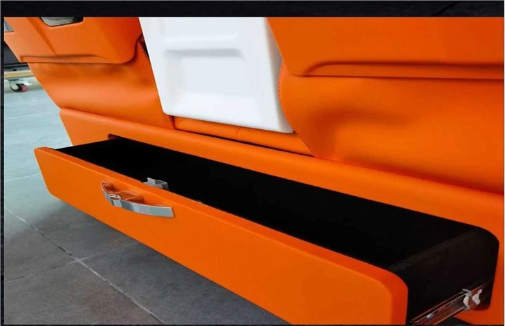 3-seater sofa with large drawers